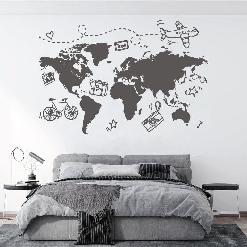 Office Furniture To Go - Ir viajar mapa do mundo adesivo