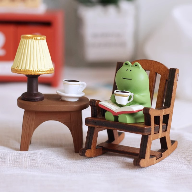 Office Furniture At Home - Miniatura de Sapo Fofo em Resina