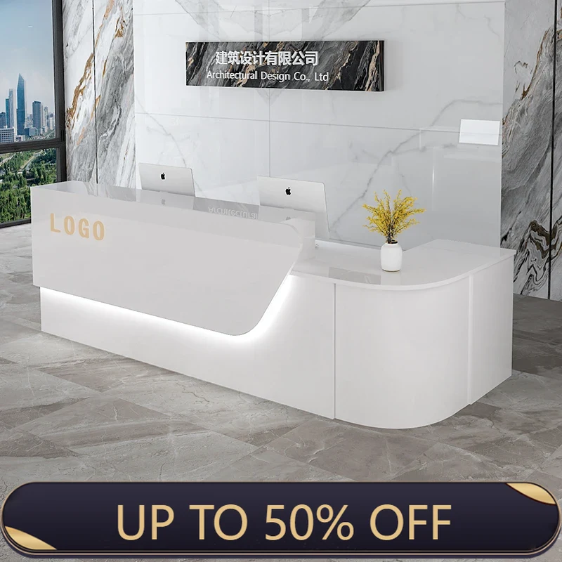 Office Furniture Usa - Balcão de Recepção de Luxo para