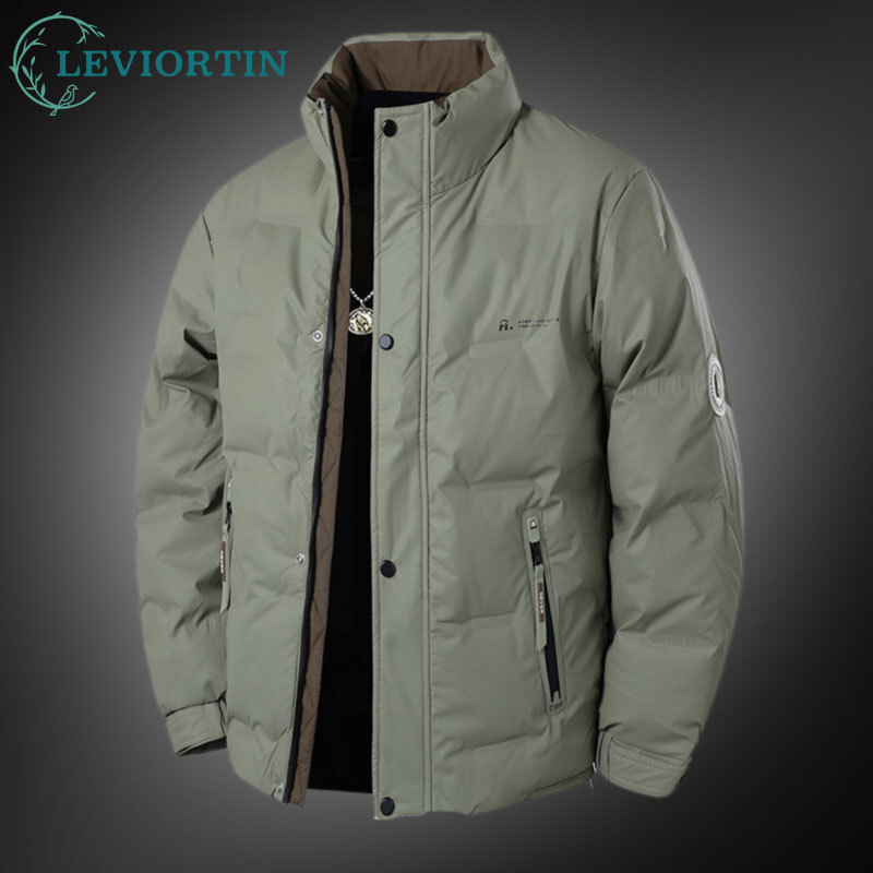 Coat Rack Standing - Outono inverno masculino pato branco para