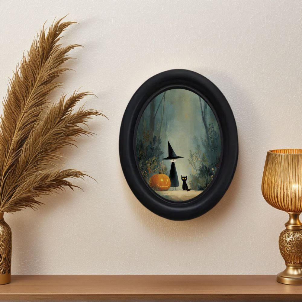Office Furniture Home - Uma bruxa de Halloween vintage 3D