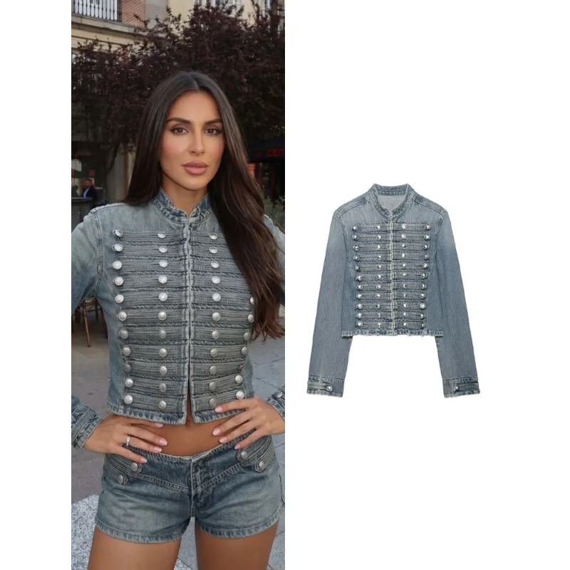 Coat Rack Standing - SMVP Jaqueta jeans feminina vintage com