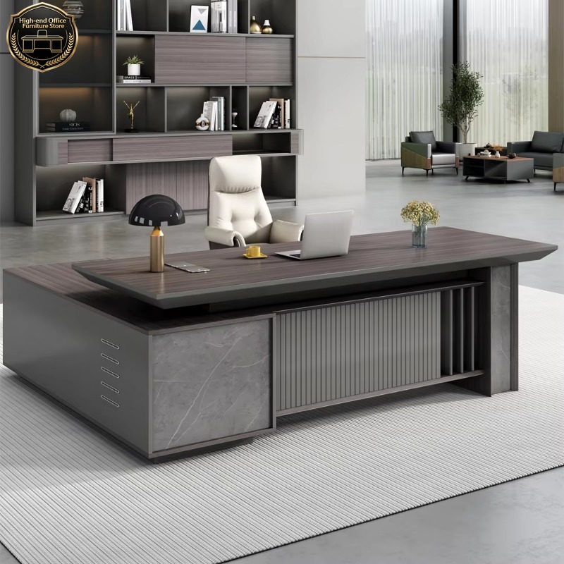 Office Furniture Wholesale - Mesa Executiva Moderna em L Personalizada