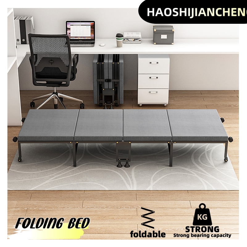Office Furniture At Home - Cama dobrável de quatro dobras portátil