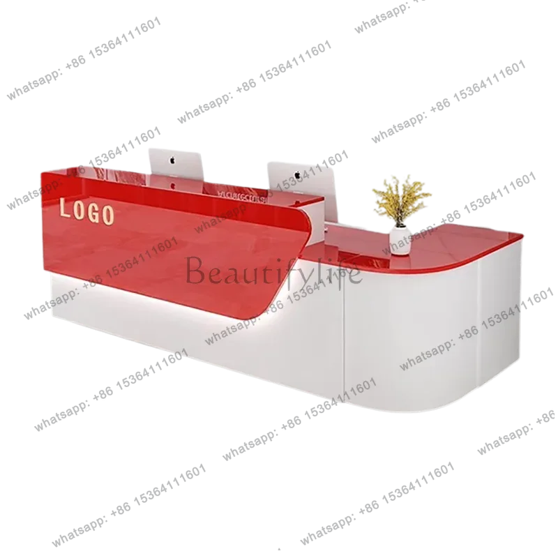 Office Furniture Usa - Balcão de Recepção Personalizado, Estilo Moderno,