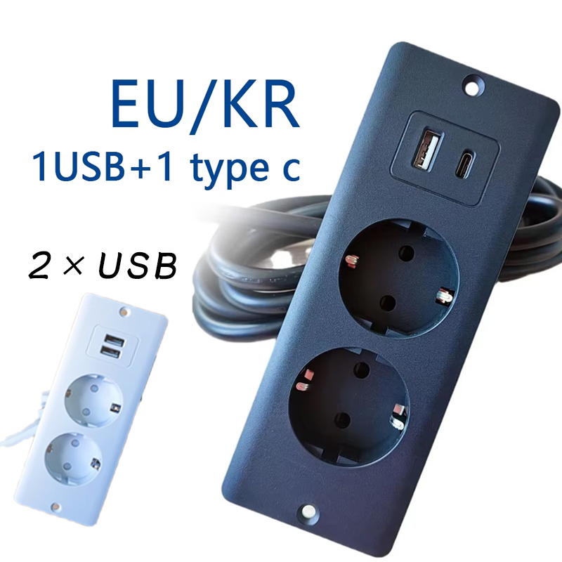 Office Furniture Manufacturers - EU KR-Tomadas elétricas embutidas com USB