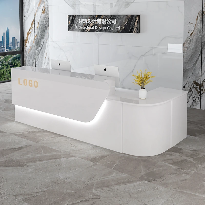 Office Furniture Usa - Balcão de Recepção de Luxo para