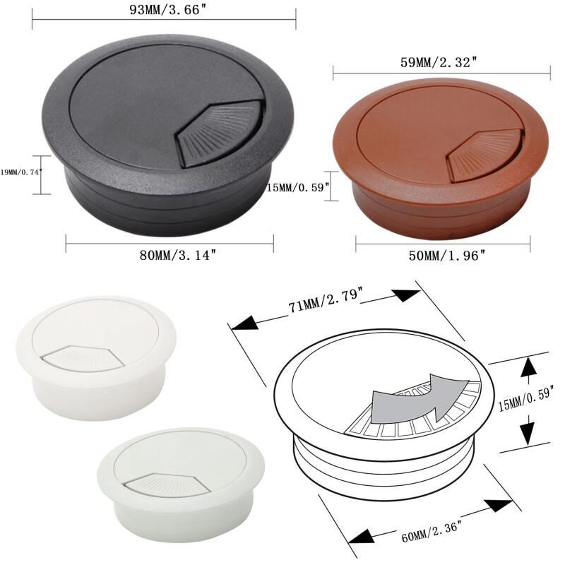 1 pçs cabo buraco capa ilhós m - Office Furniture Wholesale avaliação e preço