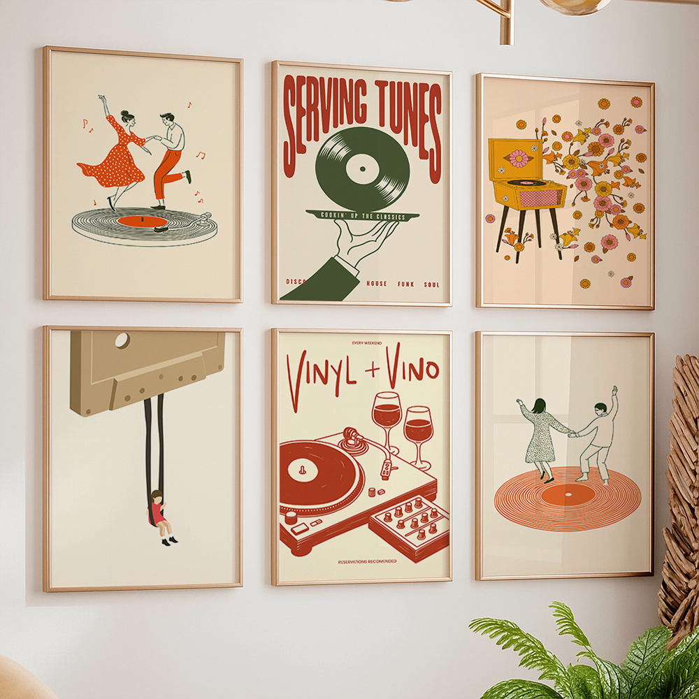 1 unidade Pôster de Música Vin - Office Furniture Home avaliação e preço