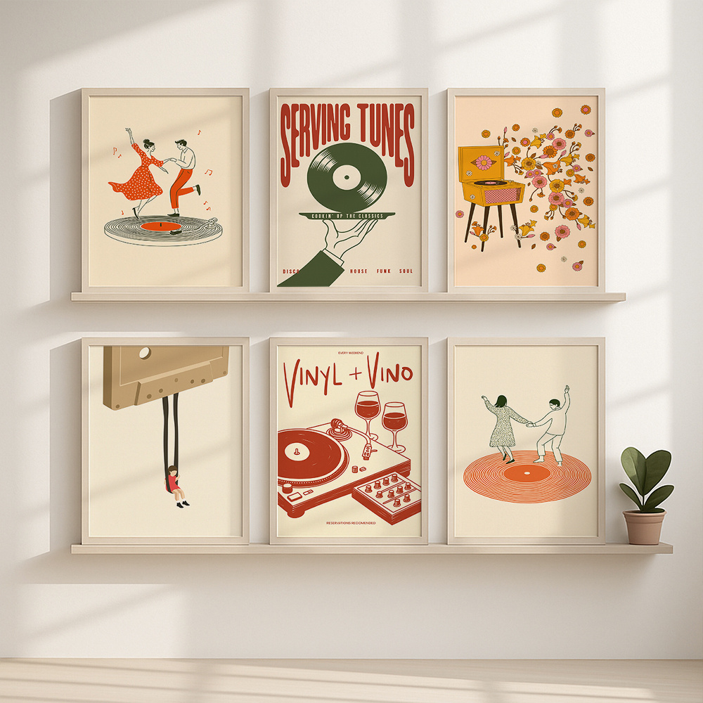 1 unidade Pôster de Música Vin - Office Furniture Home avaliação e preço