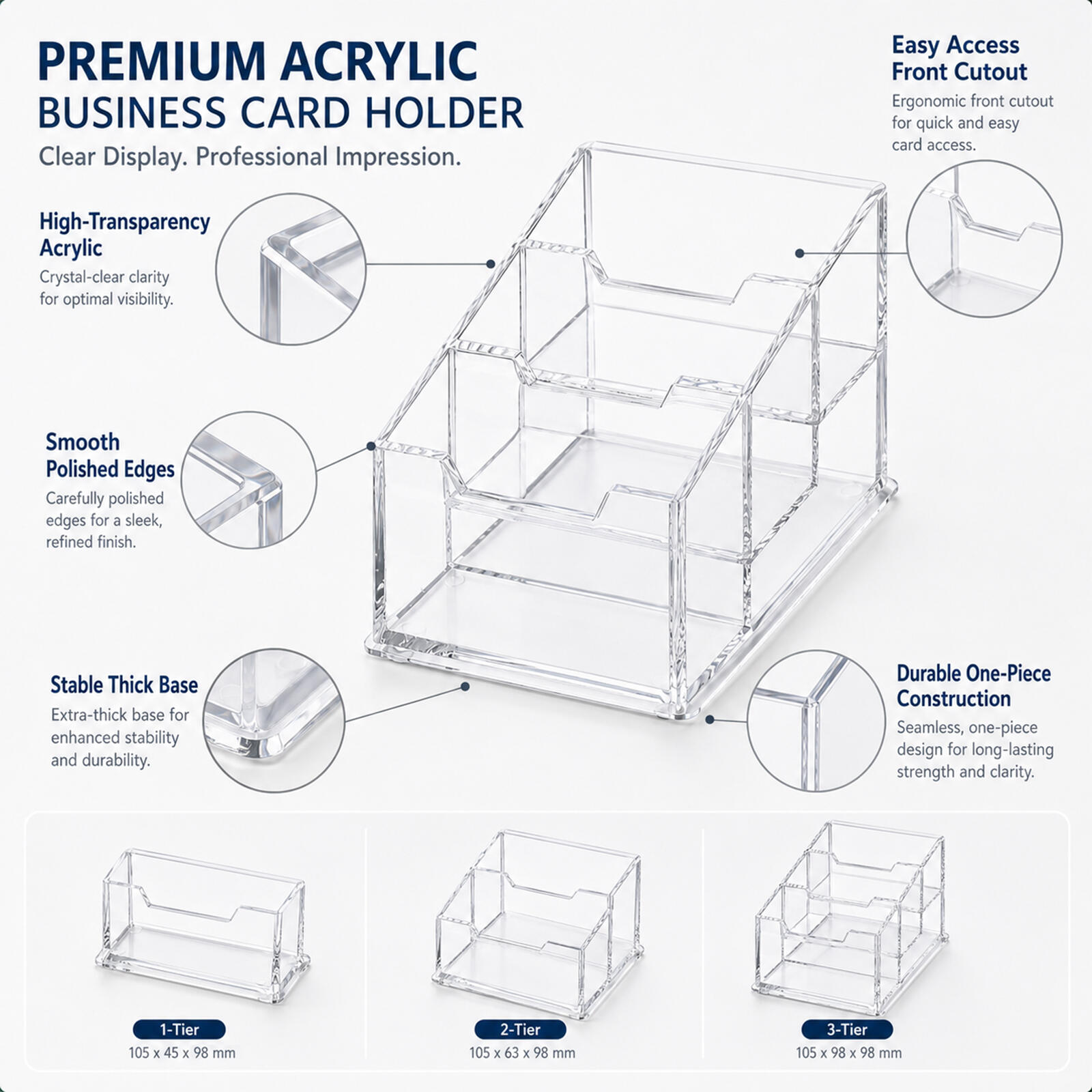Suporte moderno para cartões d - Pegboard Office Organizer avaliação e preço