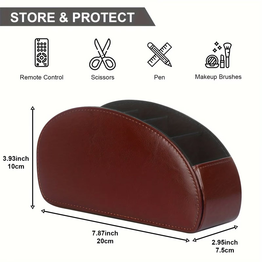 Organizador de Mesa em Couro P - Pegboard Office Organizer avaliação e preço