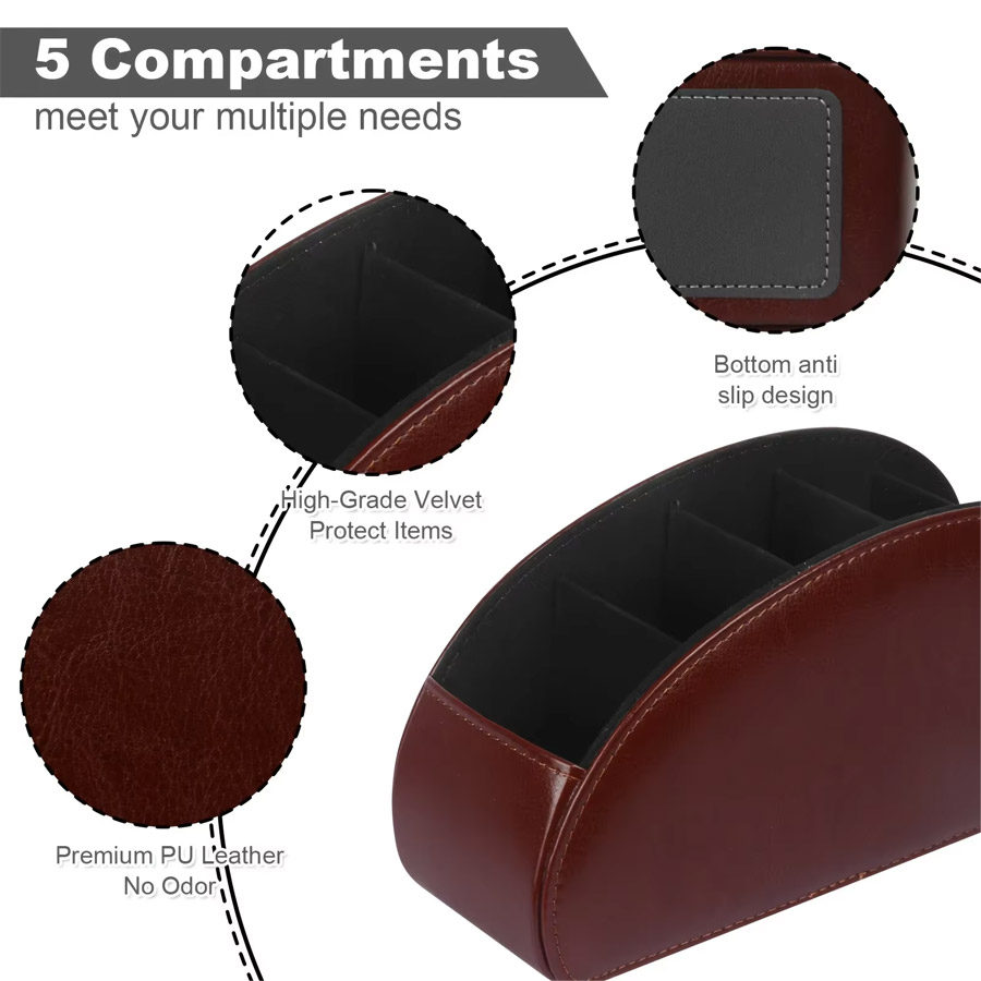 Organizador de Mesa em Couro P - Pegboard Office Organizer avaliação e preço