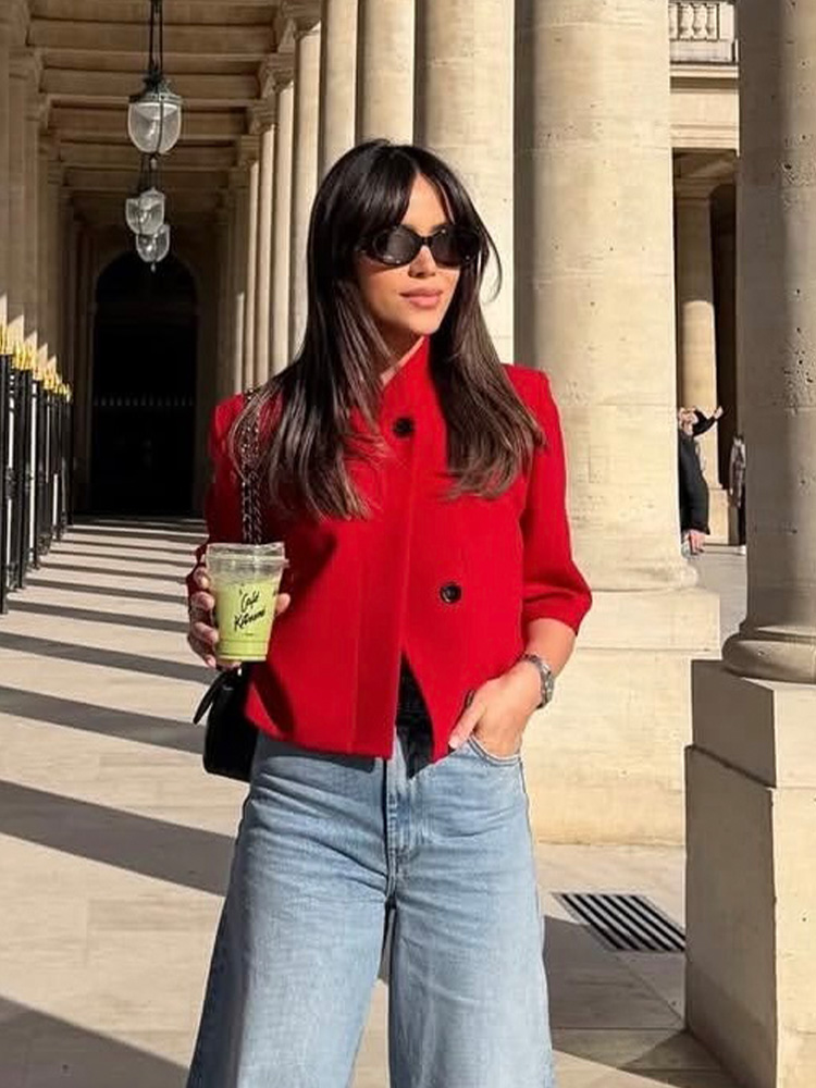 Blazer Curto Feminino Novo 202 - Coat Rack Standing avaliação e preço