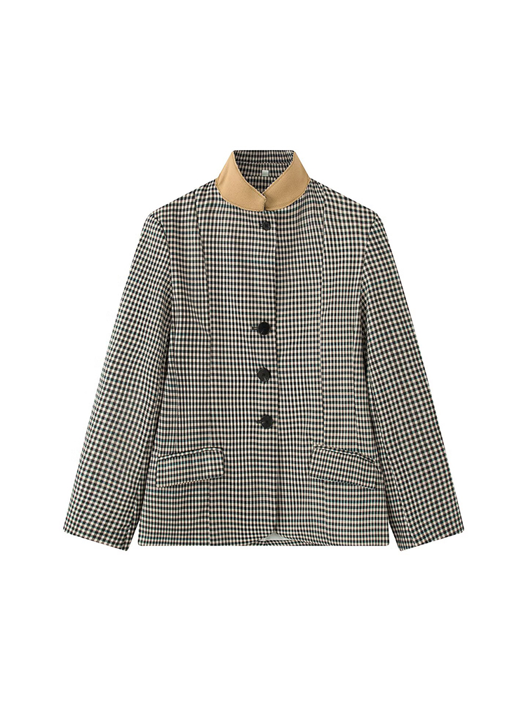 Blazer Feminino Xadrez Vintage - Coat Rack Standing avaliação e preço